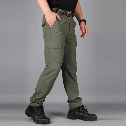 Summer Military Tactical Pants Quick Drying Cargo Men Waterproof Casual Wear resistant Multi-pocket Outdoor Hiking Trousers