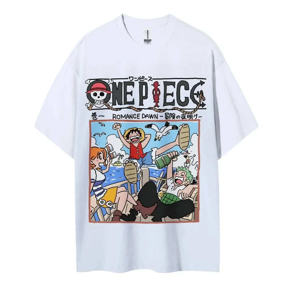 Men's 2025 Summer Casual Oversized Tee Breathable Cotton Daily Lounging and Comic Themed Parties
