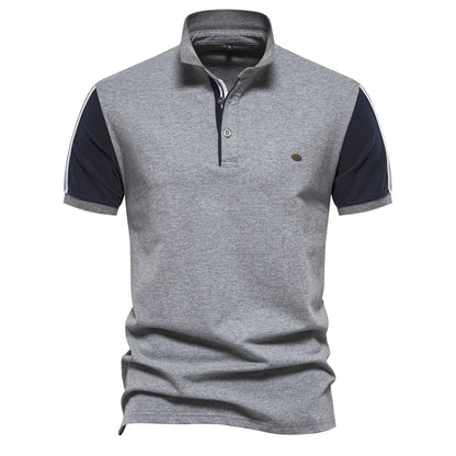 2024 New Summer Patchwork Polo Shirt For Men Brand Quality Short Sleeve Baseball Mens Polos