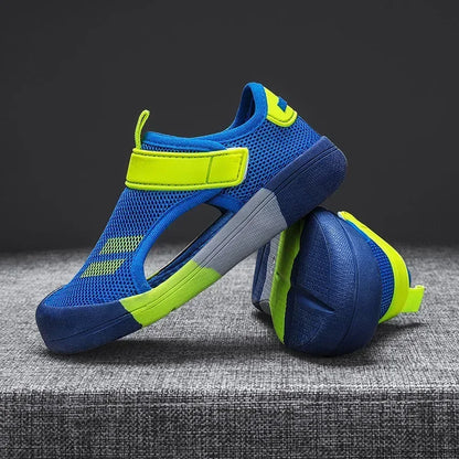 New Children Casual Mesh Shoes Boys Beach Sandals Kids Lightweight Closed Toe Baby Sport Sandals for Girls Eu Size 23-36