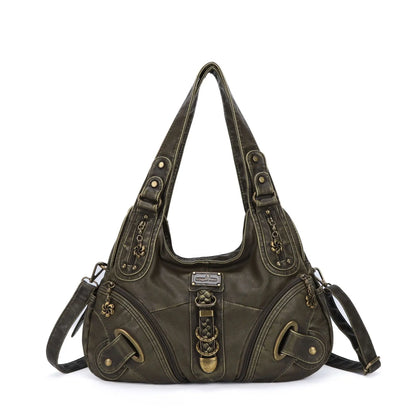 Women Handbags Leopard Bag Top-handle Handbag Fashion Satchel Dumpling Pack Shoulder Bag Tote Bag Hobos Large Purse