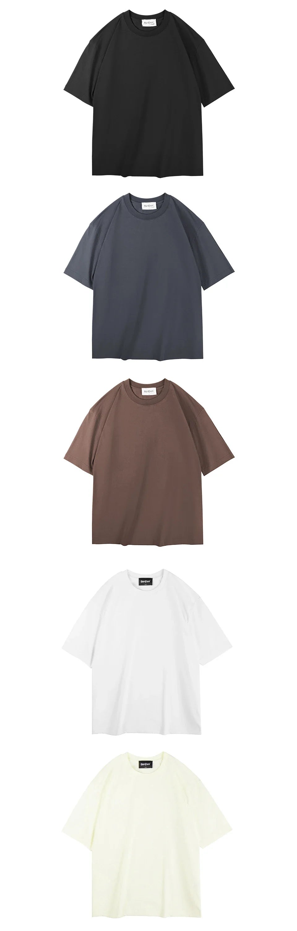 Women New Oversized T shirts Female 260 GSM White Casual Streetwear Tees Unisex Solid Korean Cool Tops for Young WT2560