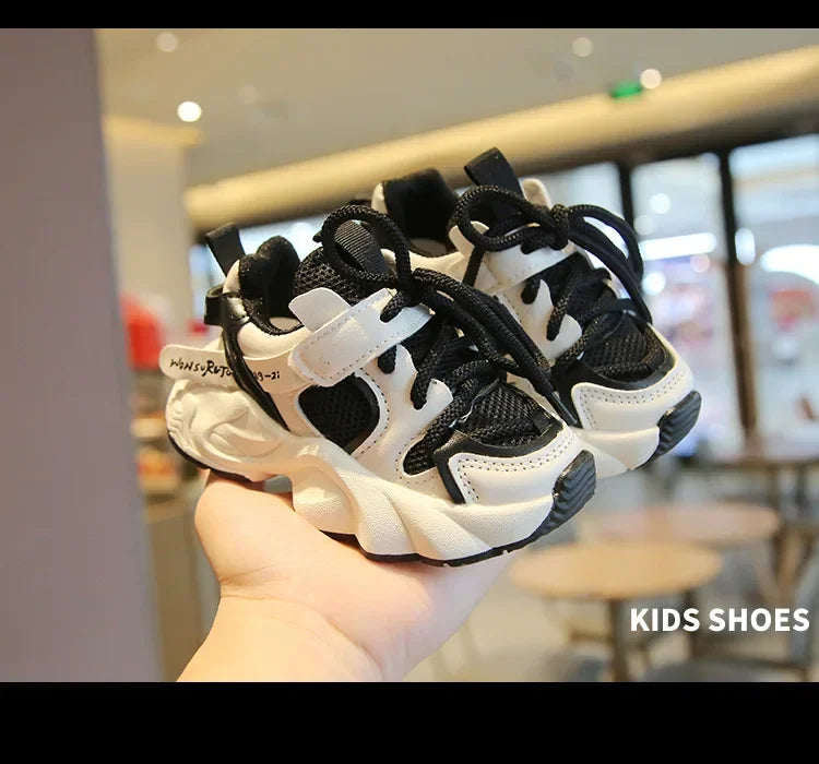 Fashion Children's Sports Shoes Student Mesh Breathable Running Shoes Kids Non-slip Basketball Shoes for Girls and Boys Outdoor