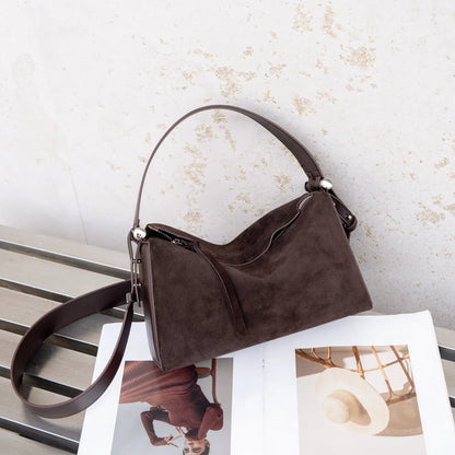 New Genuine Leather Luxury Designer Women Shoulder Crossbody Underarm Bags Cowhide Ladies Large Capacity Tote Bag Fashion Purse