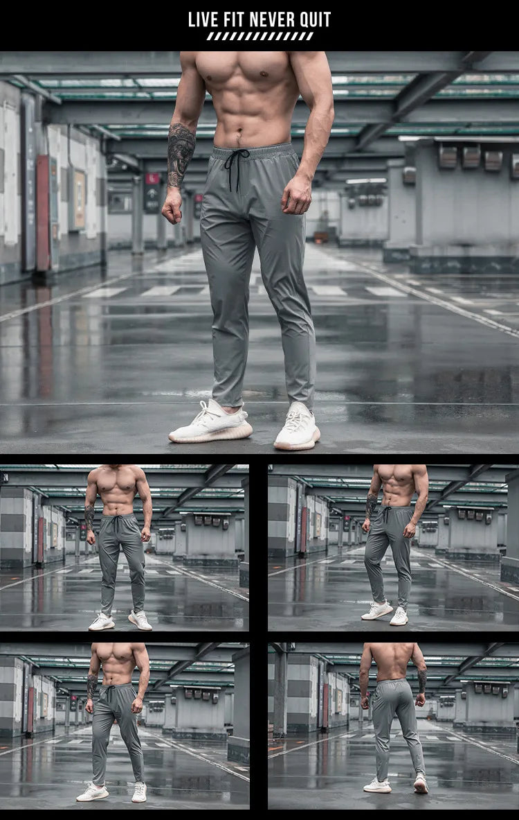 High Quality Men Running Fitness Sweatpants Male Casual Outdoor Training Sport Long Pants Jogging Workout Trousers Bodybuilding