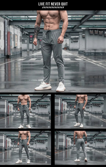 High Quality Men Running Fitness Sweatpants Male Casual Outdoor Training Sport Long Pants Jogging Workout Trousers Bodybuilding
