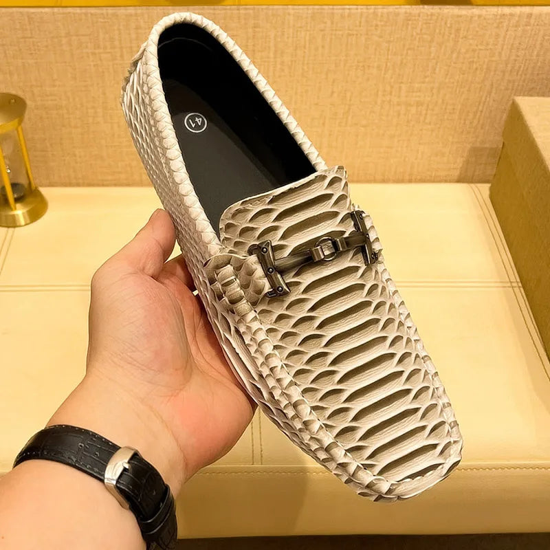 Summer Mens Outdoor Anti-slip Comfort Soft High Quality Men Breathable Flat Driving Shoes New 2024 Classic Casual Loafers