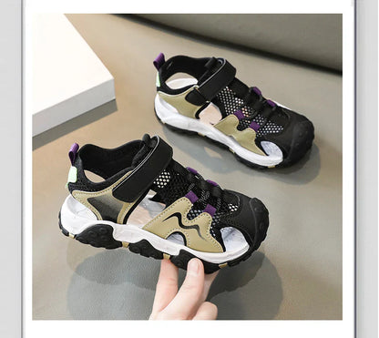Children Sandals Summer Boys Barefoot Shoes Outdoor Water Sneakers Non-slip Fashion New Sports Sandals for Boy 4-12 Years