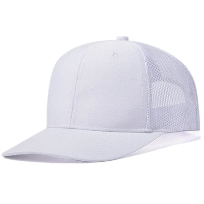 Unisex Cap Slight Curved Brim Style Trucker Hat  Men & Women Casual Outdoor Breathable Summer Cap