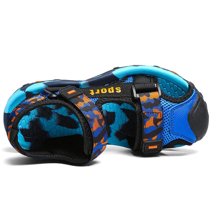 Camouflage Boy Sandals Kids Summer Shoes 2026 New Fashion Beach Outdoor Water Barefoot Shoes Sneaker Casual Sports Sandals