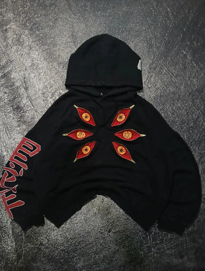 Multi Zipper Hoodies Cool Design Sweatshirt Y2k Streetwear Oversized Casual Fashion Couples Anime Hoodie