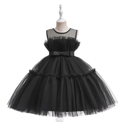 Baby Yellow Dress For Girls Kids Wedding Bridesmaid Dresses Toddler Tulle Birthday Princess Party Dress Infant Outfits Vestidos