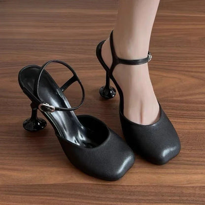 Sexy Designer High Heels Women Strange Heel Ankle Strap Banquet Party Shoes Women Pumps Fashion Brand Sandals Female Tacones