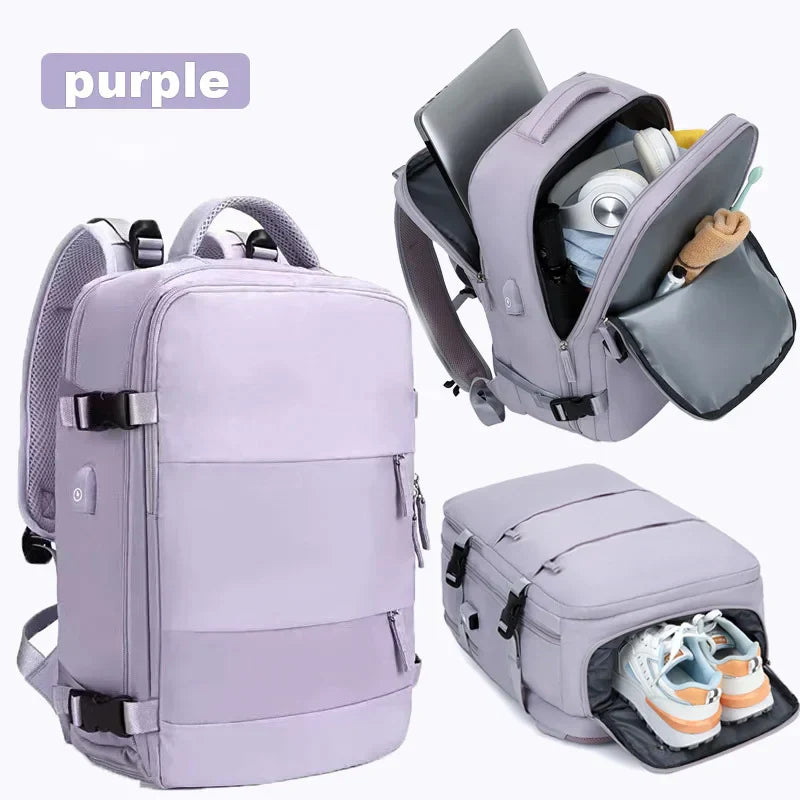Travel Backpack for Women 40x25x17 Airplane Cabin Backpack Carry-On Luggage 14inch Laptop Backpack Casual Schoolbackpack