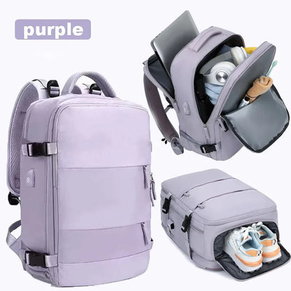 Travel Backpack for Women 40x25x17 Airplane Cabin Backpack Carry-On Luggage 14inch Laptop Backpack Casual Schoolbackpack