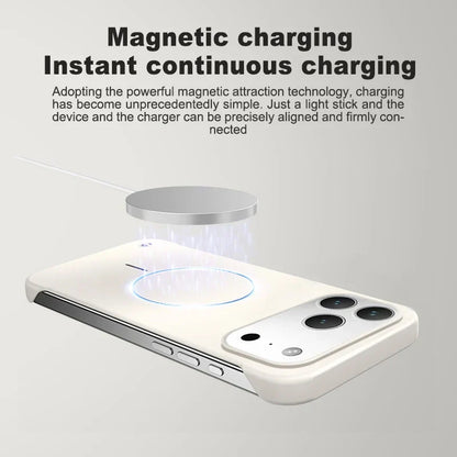 For iPhone 17 Magsafe Frameless Magnetic Wireless Charging Phone Case For iPhone 17 Air Pro Max Slim Hard Back Cover