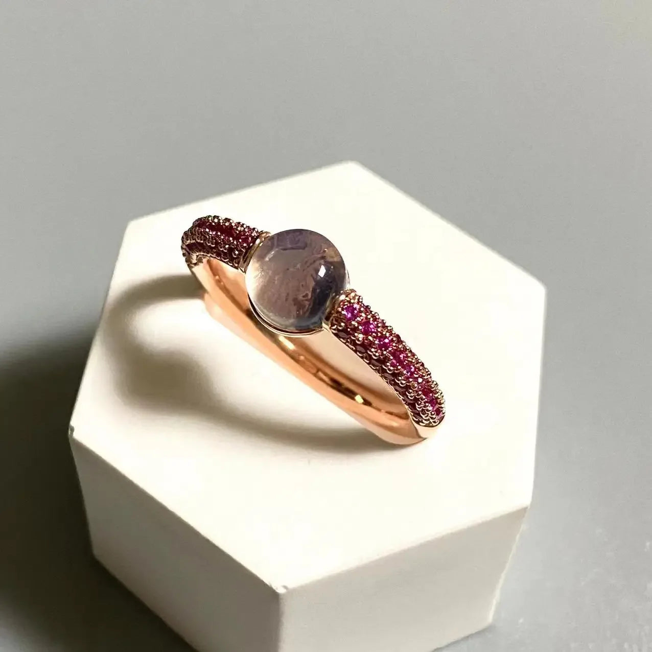 6mm Round Candy Style Ring for Women 33 Colors Purple Zircon Crystal Inlay Jewelry Birthday Gift