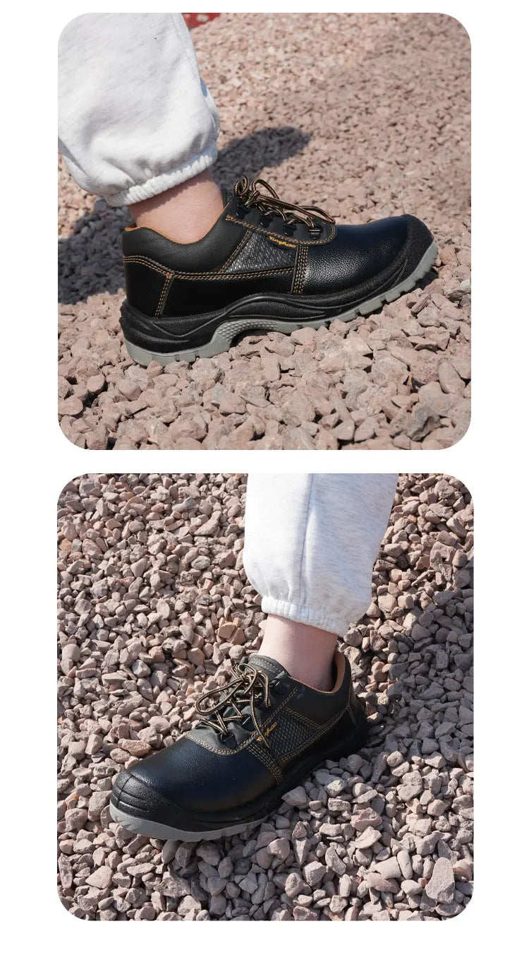 Anti-Smashing Anti-Piercing Labor Protection Shoes New Style Slip-Resistant Wear-Resistant Oil-Resistant Safety Work Footwear