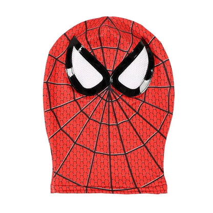 Boys Girls Superhero Costume Spider Web Jumpsuit With Mask For Kids Party Cosplay Movie Character Outfit Birthday Gift Play Cost