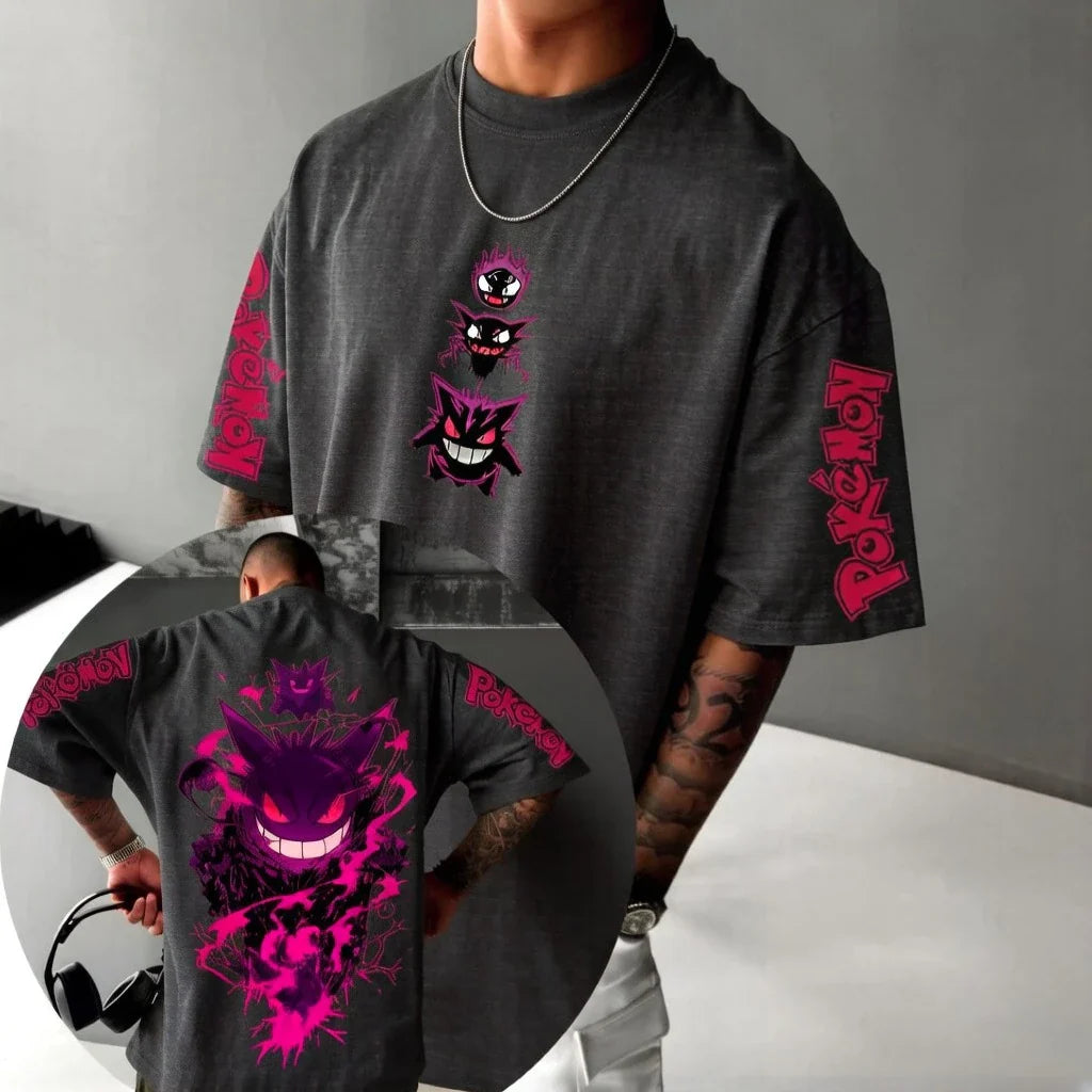 Animated Product Derivative - Men's and Women's Summer Fashionable Street T-shirts of High Quality and Versatile Fit