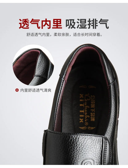 Handmade Shoes Genuine Leather Casual Shoes For Men Flat Platform Walking Shoes Outdoor Footwear Loafers Breathable Sneakers