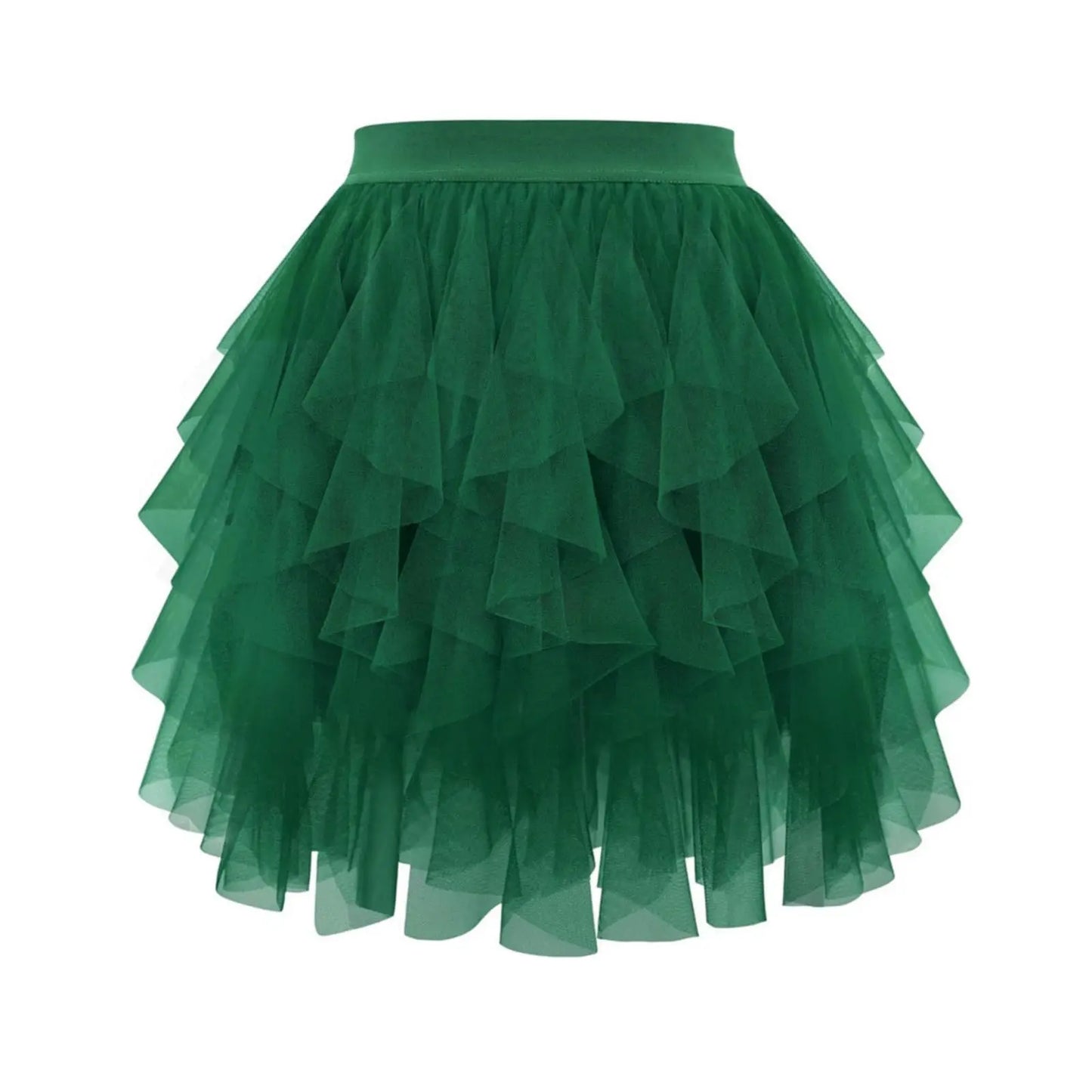 Women's Tulle Tutu Skirt Fashion Solid Color High Waist Mesh Skirt A-line Puff Skirt Cute Cake Skirt Cute Ballet Ball Half Skirt