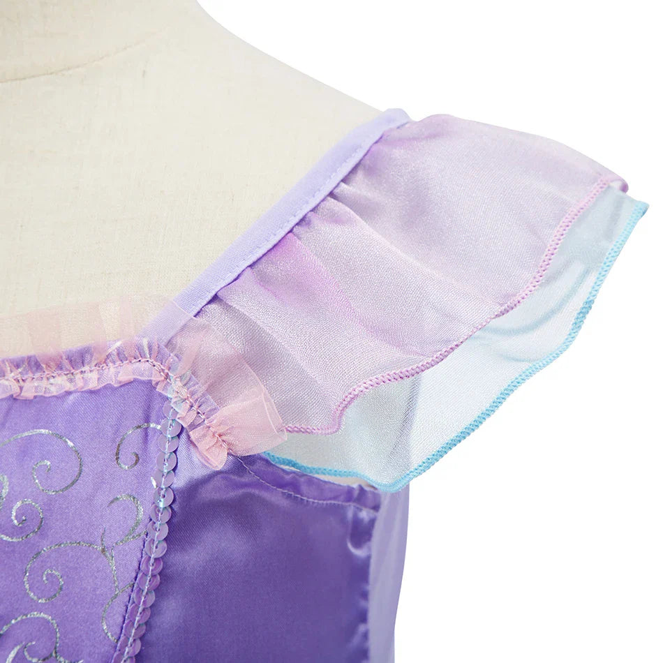 Baby Rapunzel Cosplay Costume Girls Little Mermaid Aurora Disguise Kids Ariel Sleeping Beauty Christmas Dress Princess Fantasy