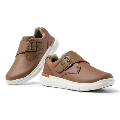 Sapatos masculinos de couro, sapatos largos para pés inchados, sapatos masculinos diabéticos para caminhada, para negócios e caminhadas ao ar livre