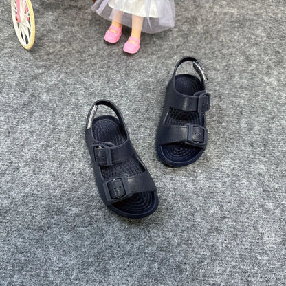 Fashion Popular Solid Color Children's Beach Sandals Trendy Design Kids Girl Boy Casual Flat Casual Shoes Summer Kids Sandal