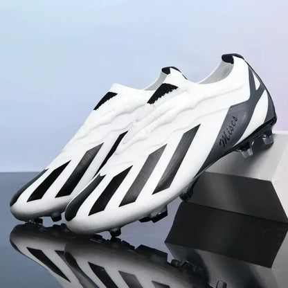 Men Soccer Shoes Long Spikes Soccer Cleats Indoor Sports Shoes Professional Football Boots Drop Shipping Unisex Breathable Soft