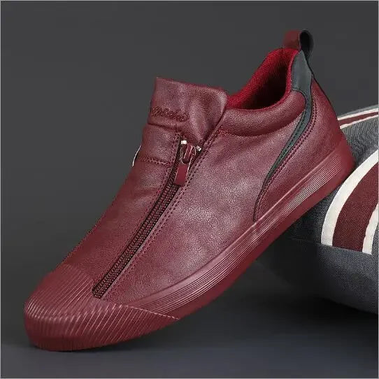 Men's Trendy Sneakers Leather Soft Sole Men Shoes Size 38-44