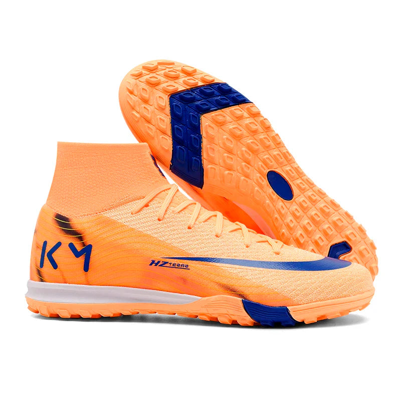 New Men Soccer Shoes Breathable Cleats Football Boots Training Boys Long Spikes Adult Outdoor Sport Non Slip Match Comfortable