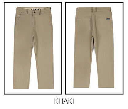 Men's Fashion Casual Straight Pants Baggy Classic Wide Leg Simple Trousers Loose Male Comfortable Soft Quality Pants