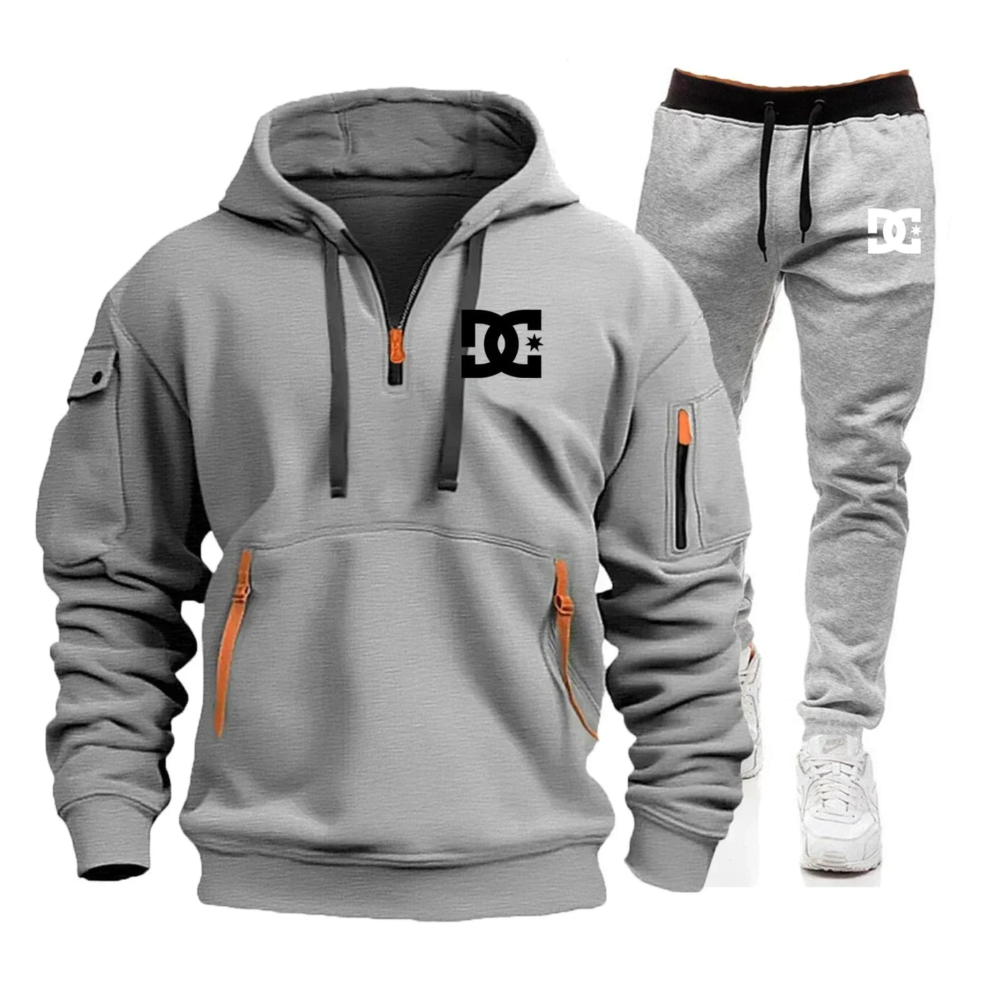 Men's hoodie sets for autumn and winter, featuring casual, fashionable, comfortable and personalized jogging suits and sport pan