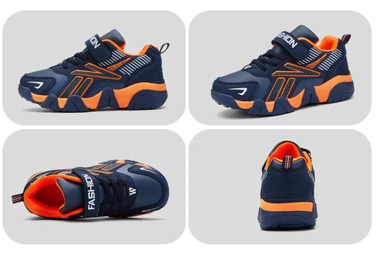Children Boys Shoes School Sports Fashion Leather for Kids Tennis Casual Sneakers Children's Boy Running Walking Outdoor Shoe