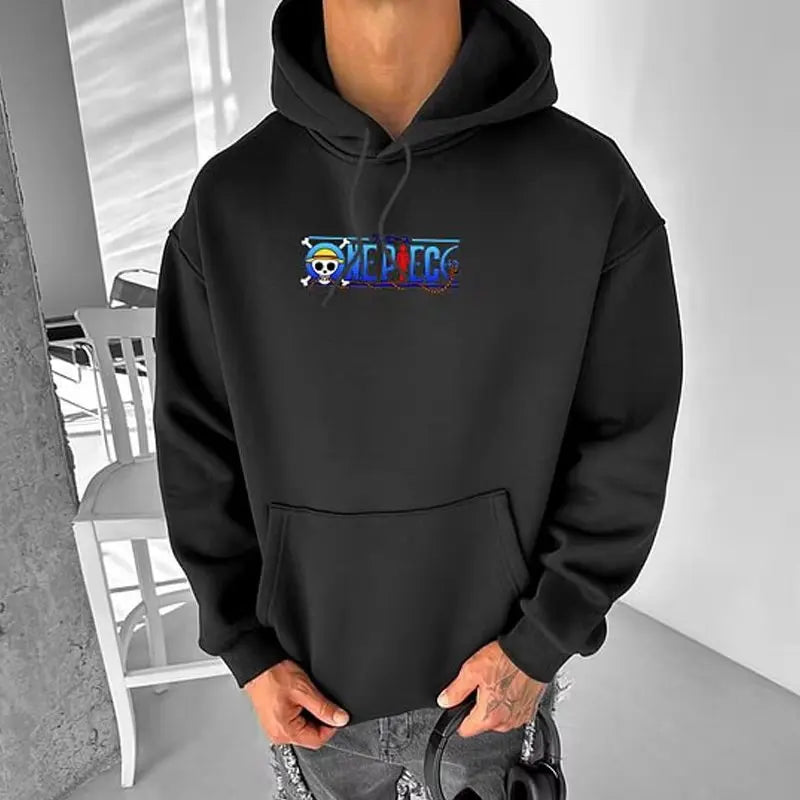 Vintage Oversized Anime One Piece Hoodie Men Women Sweatshirt Pullover Streetwear Casual Cotton Y2k Clothes Autumn Winter New