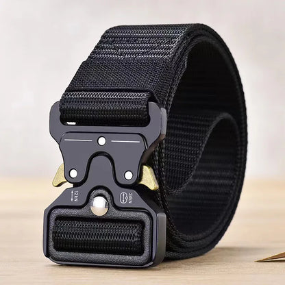 Men's Belt Outdoor Hunting Tactical Mens Belt Multifunctional Combat Survival High Quality Canvas Nylon Mens Belt Sport Belt