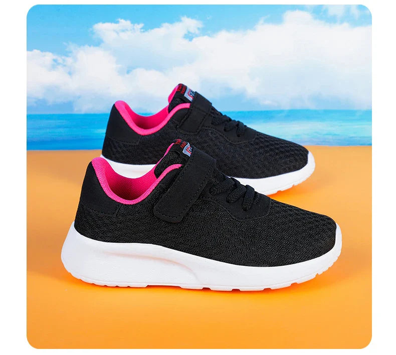 Children Boys Sneakers Soft-soled Lightweight Breathable Non-slip Sports Running Walking For Girls Tennis Mesh Shoes
