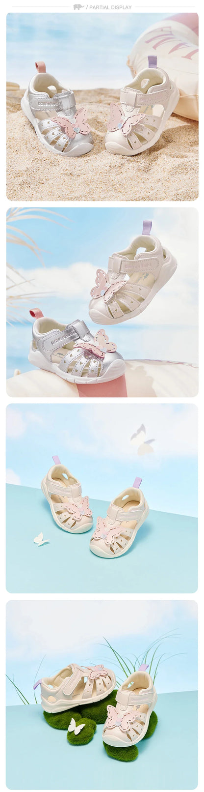 Toddler Sandals Summer Baby Girls Casual Shoes First Walkers Cool Fashion Sweet Butterfly Outdoors Sandal DB2221277-A