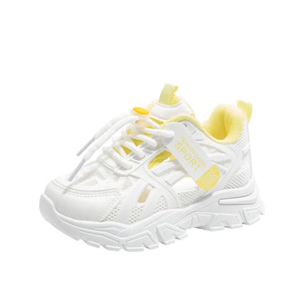 Girls Sports Shoes 2026 Spring and Summer New Children's Casual Mesh Breathable Thick-soled Designer Tennis Sports Shoes