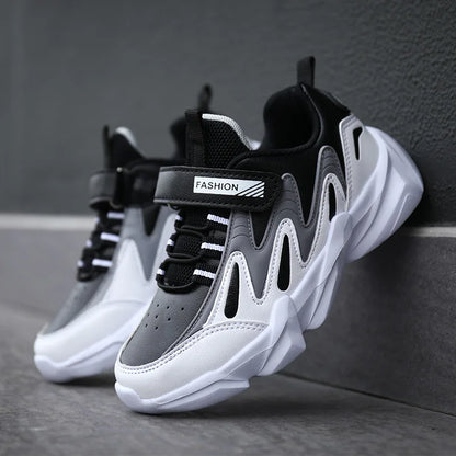 Kids Casual Boys Basketball Shoes Soft Sole Kids Shoes Non-slip Sneakers Shoes Outdoor Student's Children Sport Walking Footwear