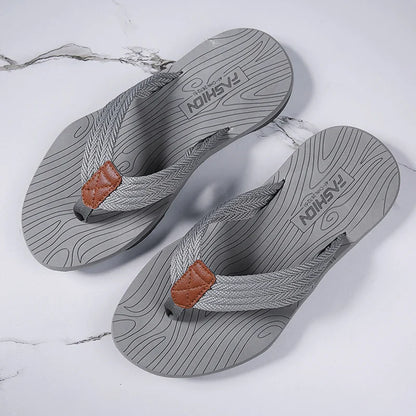 2024 New Flip-flops Slippers Men's Summer Platform Sandals Men's Simple Casual Sandals Indoor and Outdoor Beach Shoes