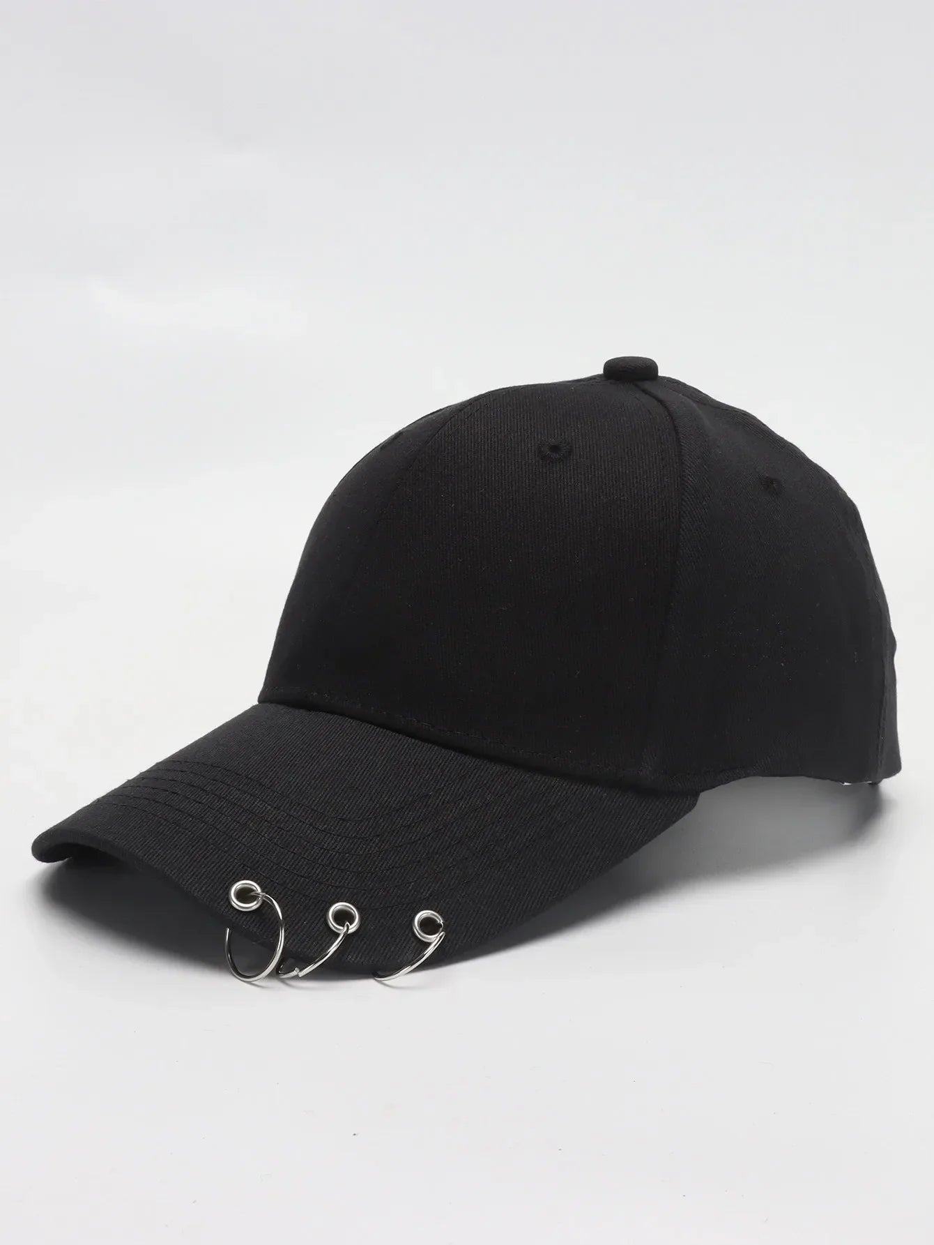 Hip Hop Women's Baseball Cap With Ring Circle Snapback Hats For Men Women Unisex Dad Hat Adjustable Kpop Korean Style Gorra