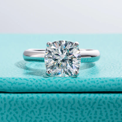 3.5ct D Color Cushion Cut Moissanite Engagement Wedding Ring 925 Sterling Silver Rings For Women Jewelry Wholesale
