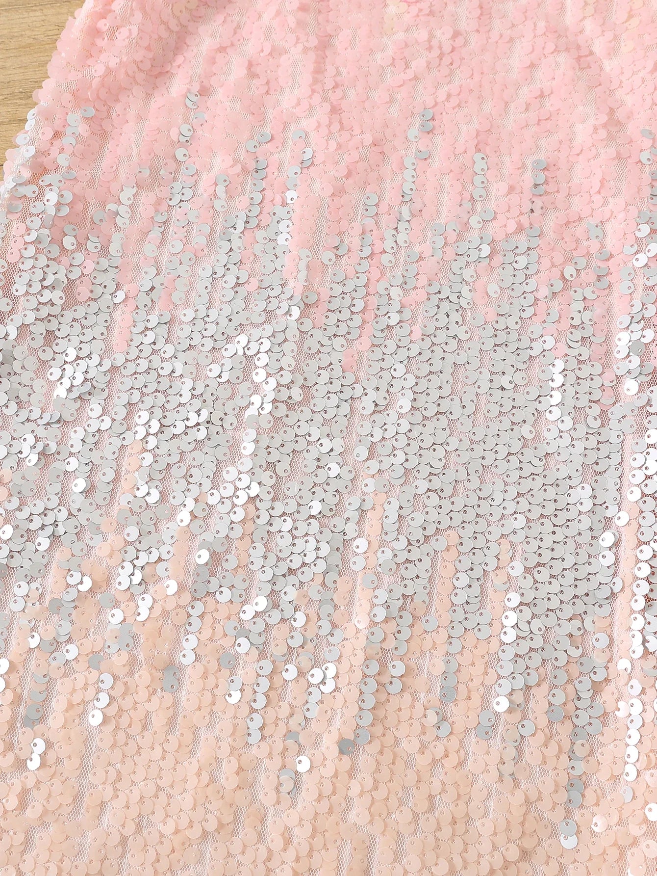 Child princess dress European and American flower child gradual sequin pompadour dress runway show dress girls dress