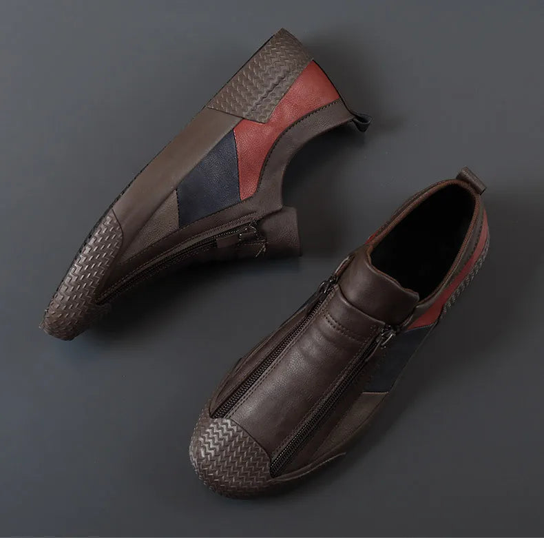 Handmade Leather Casual Shoes for Men Shoes Design Sneakers Man Comfortable Leather Shoes Men Loafers
