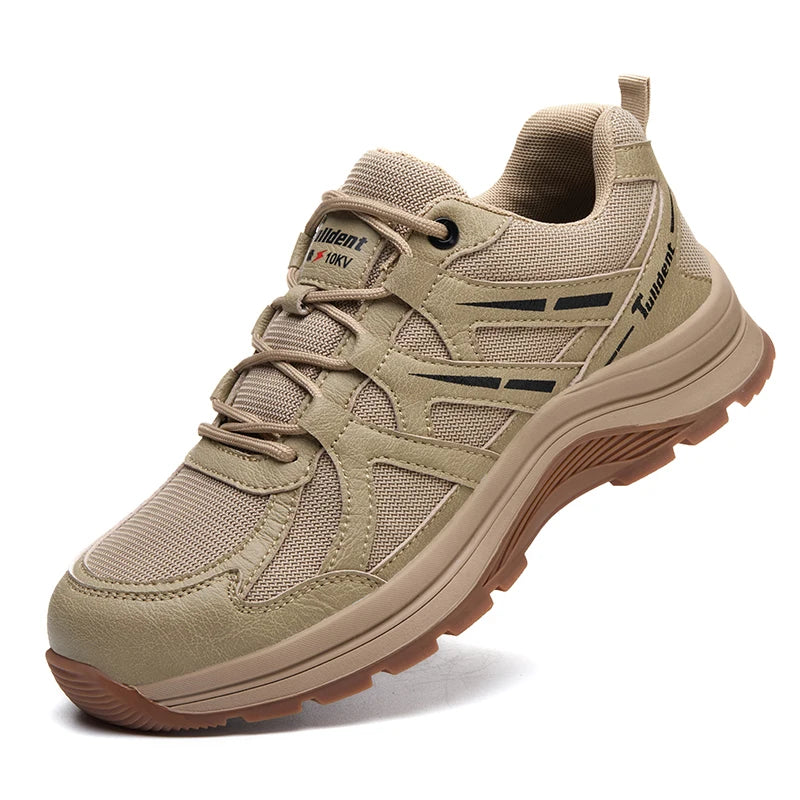 New safety shoes, anti-smashing and anti-puncture work shoes, insulated shoes, men's protective boots