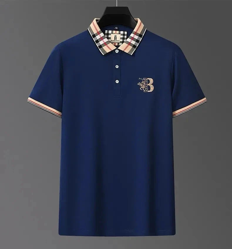 Luxury brand short sleeve men's polo shirt hot selling in summer classic embroidery high-end breathable cotton golf top T-shirt