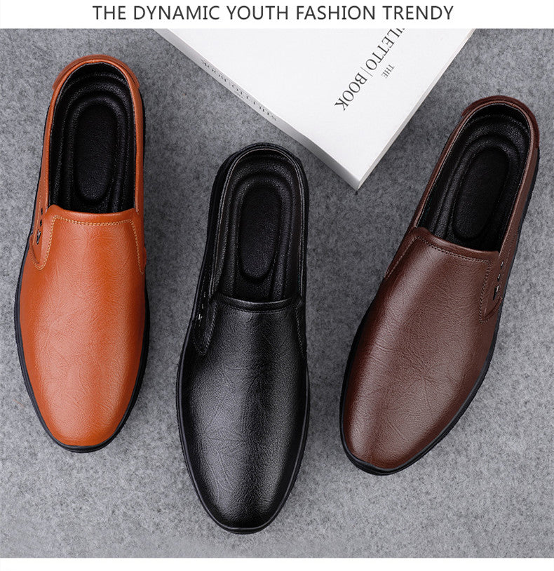 Leather Men Casual Shoes Breathable Soft Sole Office Loafers Shoes Men Designer Shoes