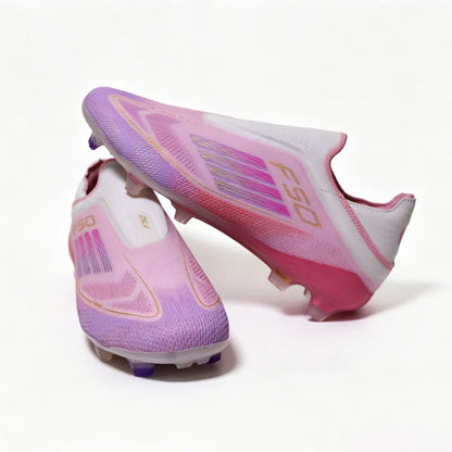 2555 High Quality Mens Soccer Shoes SLIP-ON Non-Slip Turf Soccer Cleats Boys TF/FG Training Football Boots Chuteira Campo F50